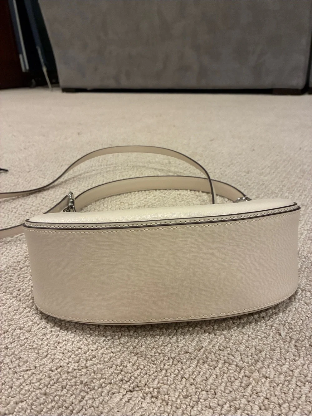 kate spade Cream Pebbled Leather Mini Shoulder bag.
